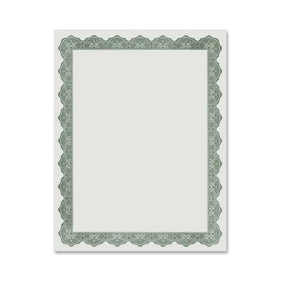Blank Certificate 11"x8-1/2" 25 per Pack Green Border