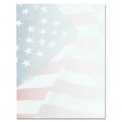 ""GeoFlag"" Image Stationery 24/60 lb. 8-1/2""x11""