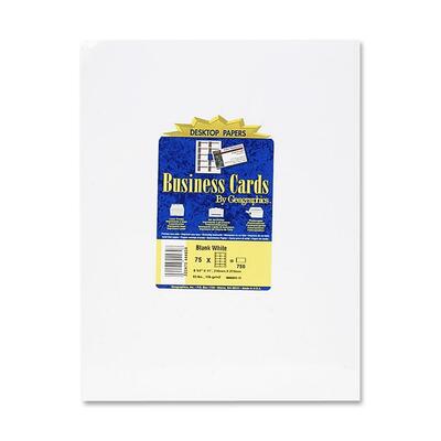 Business Cards 65 Ib. 8-1/2"x11" 750 per Pack White