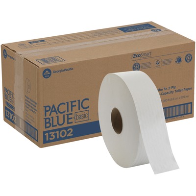 Bathroom Tissue 2-Ply Jumbo Size 2000 Feet White