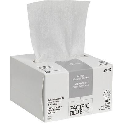 Accuwipe Eyeglass Wiping Cloth 4-7/8"x8-1/4" White<br>Sold by theBX<br>280 EA/BX<br>60 BX/CT