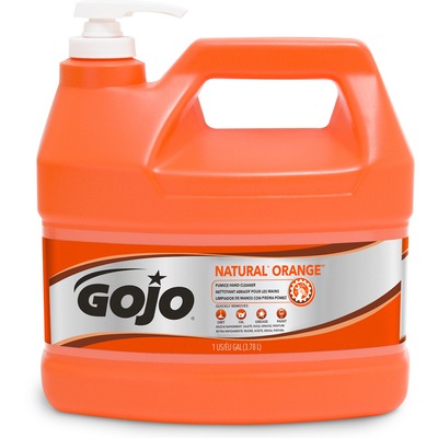 Hand CleanerOrange Pumicew/Baby Oil1 GalCitrus<br>WHITE<br>Sold by theEA<br>4 EA/CT