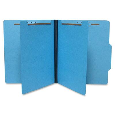 Top Tab Six-Part Folder 1" Expansion Letter-Size Blue