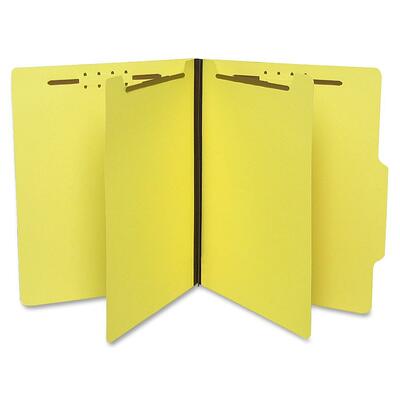 Top Tab Six-Part Folder 1" Expansion Letter-Size Yellow