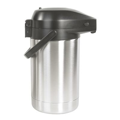 Vacuum Airpot2.5 Liter Capacity 6"x6"x13" Stainless Steel
