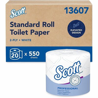 Bathroom Tissue 2-Ply 605 Sheets/Roll 20 RollsCT White