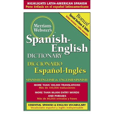 Spanish-English Dictionary80000 Entries5-1/2"x8-1/2"Green