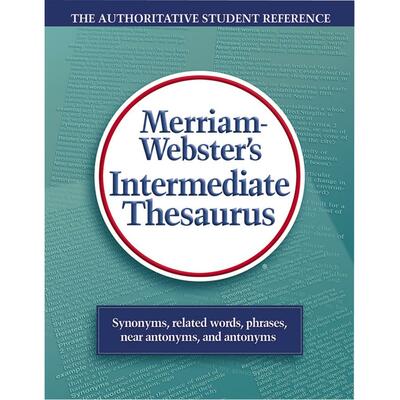 Intermediate ThesaurusLaminated H.Cover7-1/4"x9-1/2"Teal