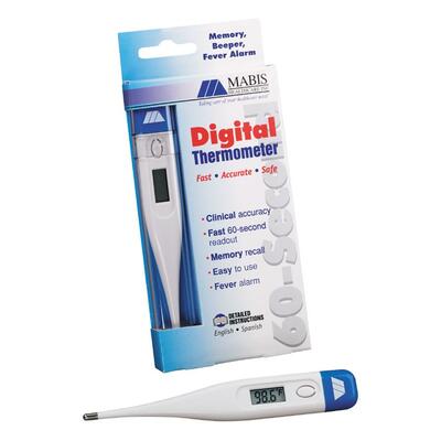 Digital Oral 60 second Thermometer w/ Covers