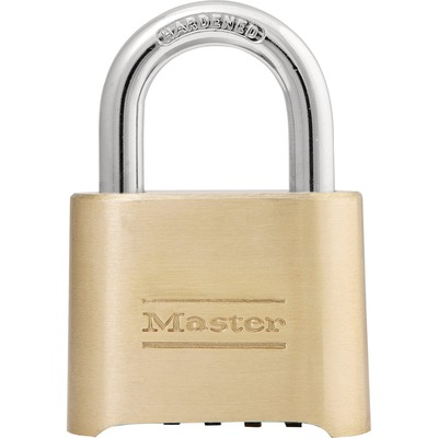 Resettable Combination Lock 4 Digit Dialing Brass