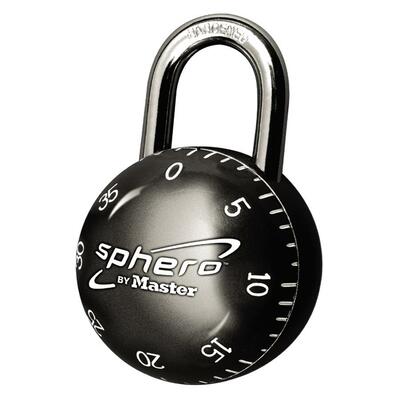 Sphero Smooth-Spin Combination Padlock11/16"9/32"x13/16"BK