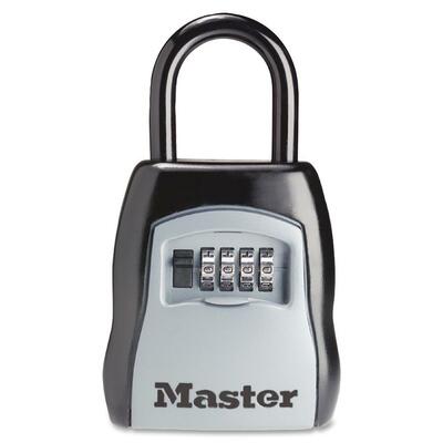 Set-Your-Own Combination Lock BoxPortable Gray