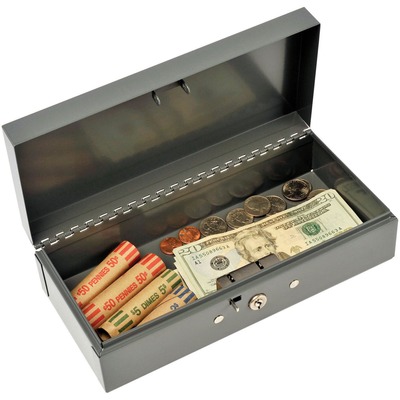 Cash Box Piano HingesKey Entry10-1/4"x4-3/4"x2-7/8"GY