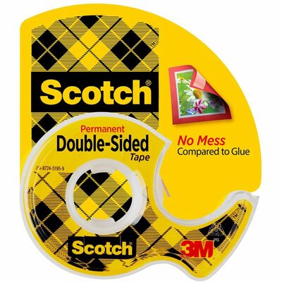 Double-sided TapeW/DispenserPermanent1/2