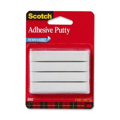 Adhesive Putty Reusable Removable 2 oz White