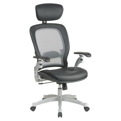 Executive ChairHigh-Back27-1/2"x27"x54-1/2"Black Lthr