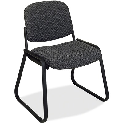 Deluxe Sled Base Chair Armless 23"x24"x32"Onyx