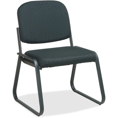 Deluxe Sled Base Chair Armless 23'X24"x32" Black