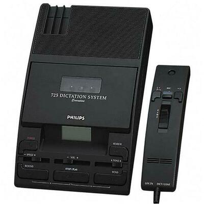 Speech Transcriber/Dictation System5-1/3"x9-1/10"x2"Black<br>
