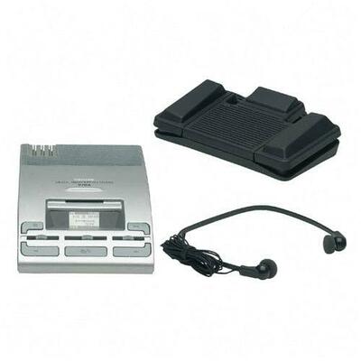 Transcription Kit Hands-Free 5"x9"x2-1/2" Silver<br>