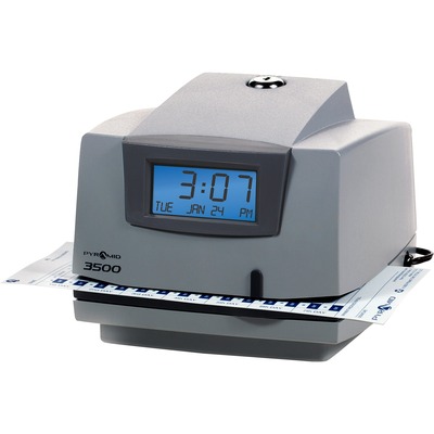Document/Time Recorder Prints AM/PM 5-1/2"x4"x6" White