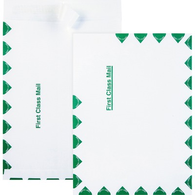 1st Class Envelopes W/Flap-Stik 9"x12" 100/BX White