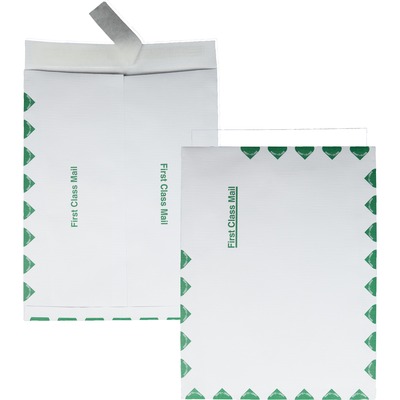 1st Class Envelopes W/Flap-Stik 10"x13" 100/BX White
