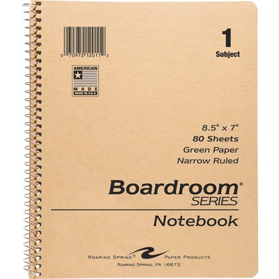 Wirebound Notebook 1-Subject College Ruled 8-1/2"x7"