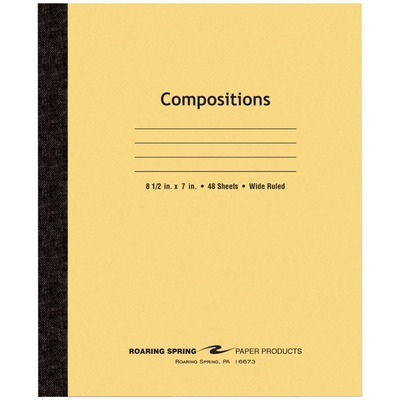 Exam BooksSquare Corners8-1/2"x7"48 SheetsWide Ruled