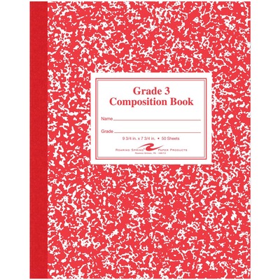 Composition Book Ruled 50 sheets 9-3/4"x7-3/4" Blue