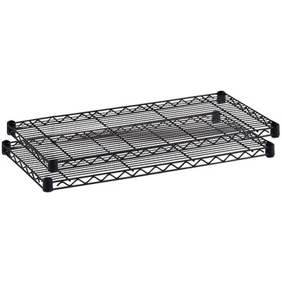 2 Extra Shelves 48"x24"x1-1/2" Black