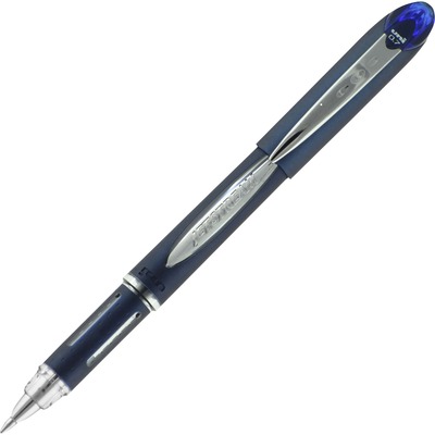 Pen Ballpoint Gel .7mm Black Barrel Blue Ink