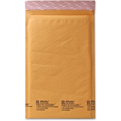 Cushioned Mailer Self Seal Size 1 7-1/4"x12" Kraft