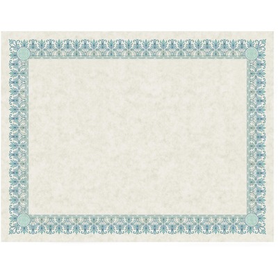 Certificate RefillW/Borders24Lb8-1/2"x11"25 per PackIvory