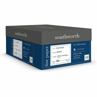 Fine Business Envelopes 24lb No 10 250/BX Natural