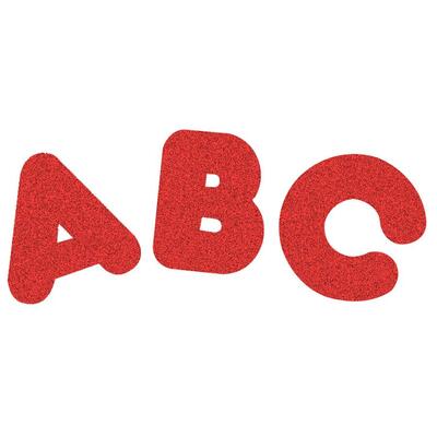 Casual Style 2" Sparkle Letters Red
