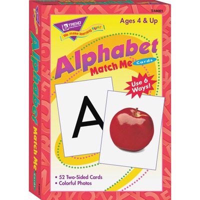 Alphabet Match Me Flash Cards For Ages 6 And Up