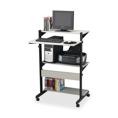 Computer Workstation Adjustable 32"x31"x50" Gray