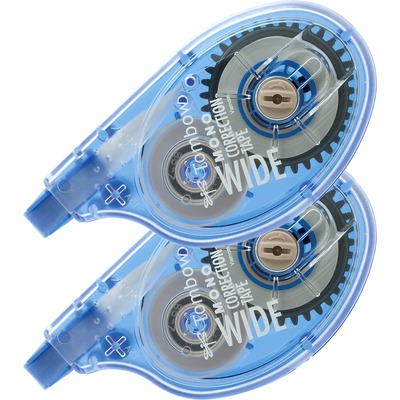 Correction Tape Wide Width 1/4"x394" 2 per Pack