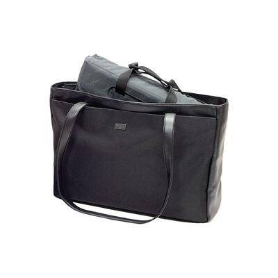 Computer Tote Ladies Remov. Sleeve 17"x5"x12-1/2" Black