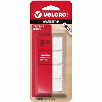 Sticky Back Squares 7/8" Size White