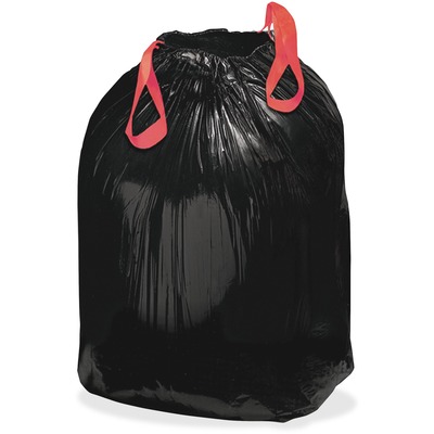 Drawstring Trash Liners 1.2 Mil 33 Gallon 150/BX Black