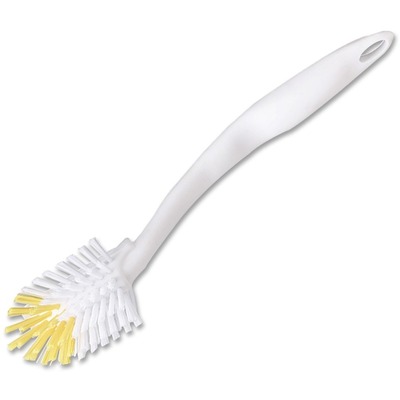 Dish and Sink Cleaning Brush Nylon Bristles White/Yellow