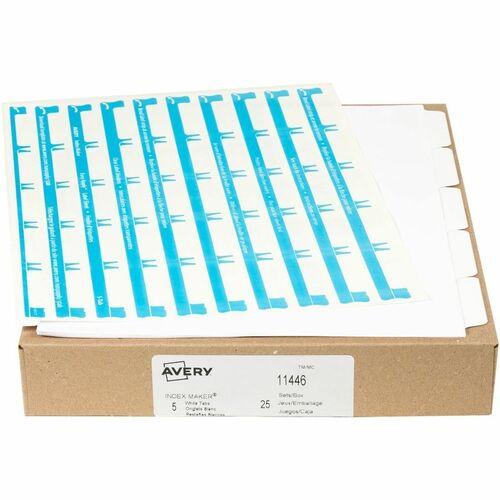 Avery Avery Index Maker Clear Label Dividers with White Tabs