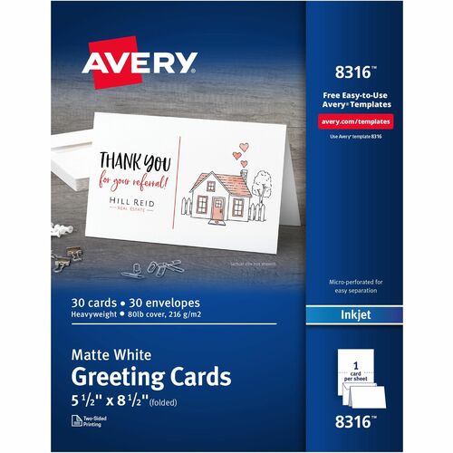 Avery Greeting Card