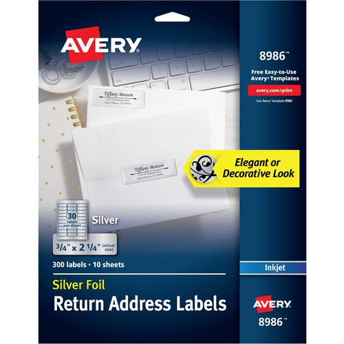 Avery Avery Silver Foil Mailing Label