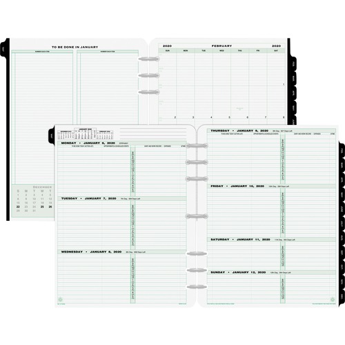 Day-Timer 2 Pages Per Week Reference Dated Calendar Pages