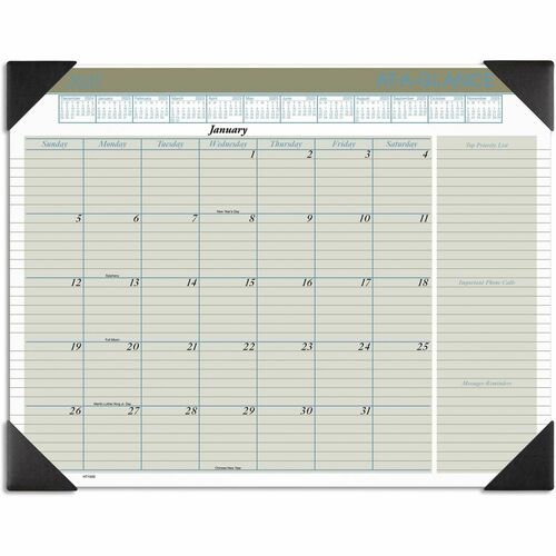 At-A-Glance Executive Monthly Desk Pad Calendar