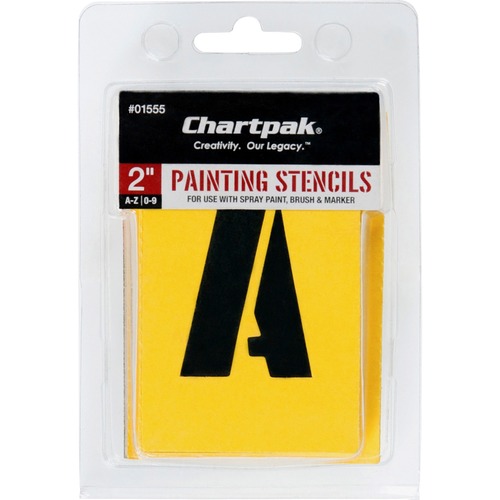 Chartpak Chartpak Painting Letters & Numbers Stencil