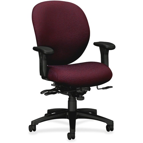 HON HON Unanimous 7628 Mid-Back Chair With Seat Glide